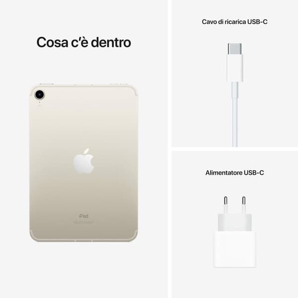 Läsplatta Apple iPad mini Octa Core 4 GB RAM 64 GB Vit 8,3"