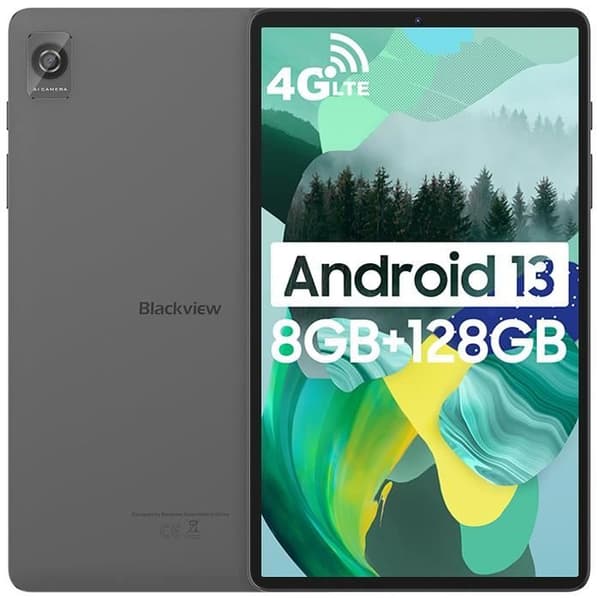 Blackview Tab 60 Touch Tablet 8,68" Android 13 8GB+128GB-SD 1TB 6050mAh 8MP+5MP PC Mode, 5G WiFi, 4G Dual SIM Tablet PC - Grå