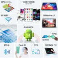 Miniatyrbild 2 av 6: Tablett med pekskärm 11 tum OUKITEL OT11, Android 14, 16GB+128GB Octa-Core, 5G Wifi, 4G SIM 8000mAh, Tablet med stylus, Lila