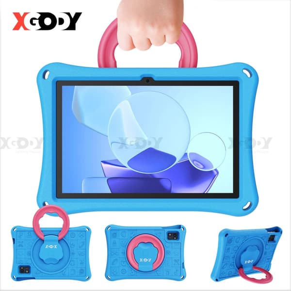 Kinder-Tablet, 10 tum, Android 13.0, 12GB RAM, 128GB lagring,Blå