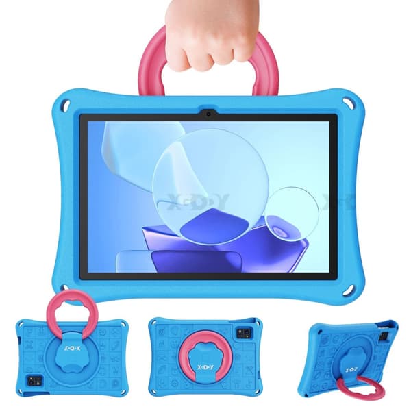 Kinder-Tablet, 10 tum, Android 13.0, 12GB RAM, 128GB lagring,Blå