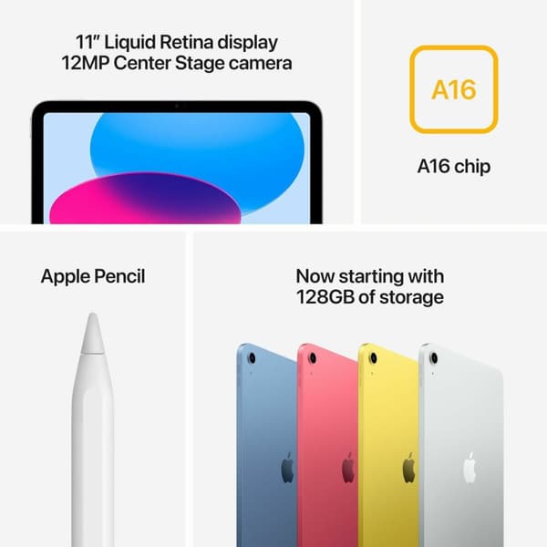 Läsplatta Apple 11" M4 128 GB Blå