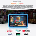 Miniatyrbild 4 av 6: Barn Taktile Tab Blackview Tab 60 Pro Kids 10.1" RAM 12Go ROM 128Go-SD 2To, Android 15 7700 mAh WiFi6 Med Z10 Klocka Blå