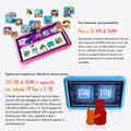 Miniatyrbild 6 av 6: Barn Tablet Blackview Tab 60 Pro 10,1" RAM 12GB ROM 128GB-SD 2TB, Android 15 7700 mAh WiFi6 Med Z10 Klocka Rosa