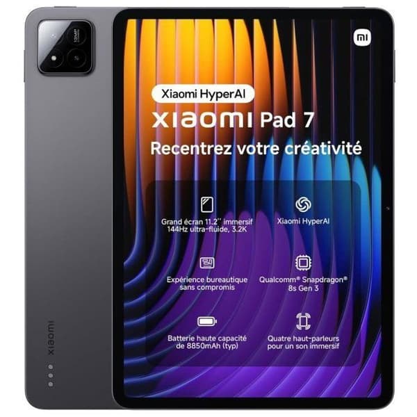 XIAOMI PAD 7 Touchscreen Tablet 8 GB 128 GB Grå - 8850mAh Batteri - HyperAI (EU Version By PLMK)