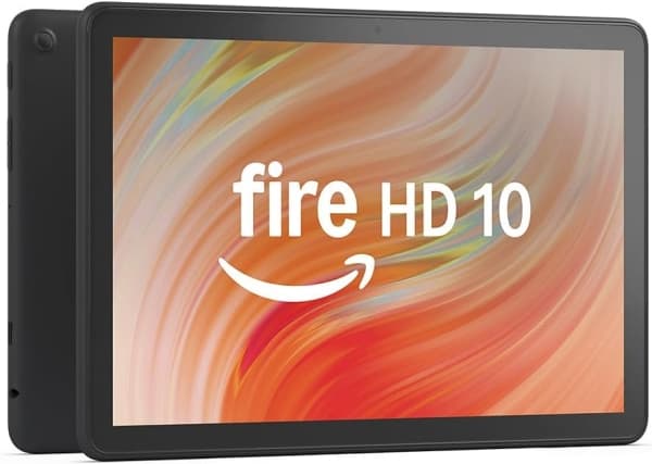 Amazon Fire HD 10 nettbrett (2023) WiFi 32 GB med Werbung schwarz Sort