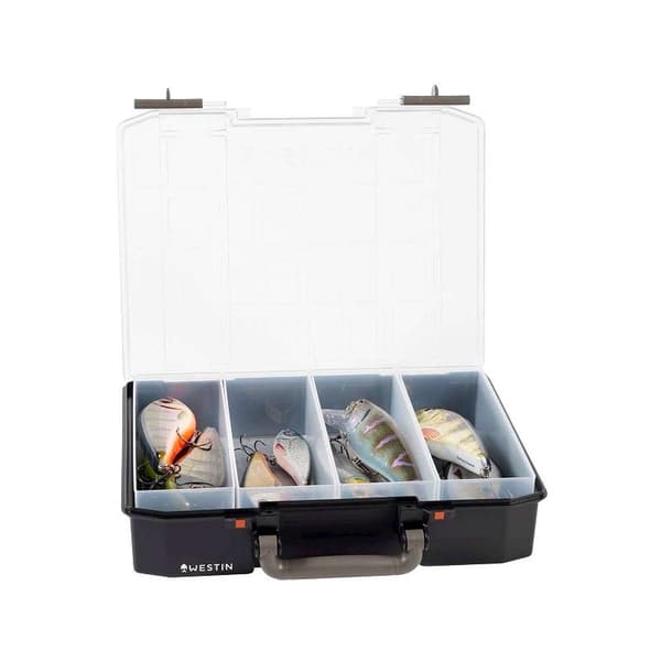 Westin W6 Lure Vault 79x337x278 Incl. 4 inserts Black/Clear