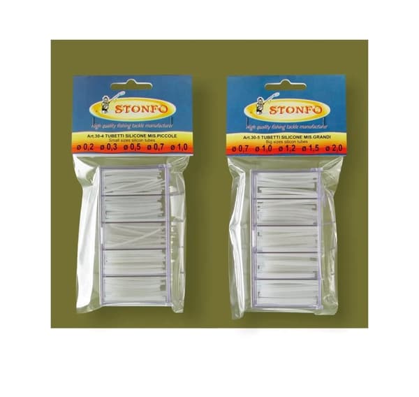Stonfo Silicon Tubing 5 X Assorted Small Sizes for Pole Floats Rigger Etc.