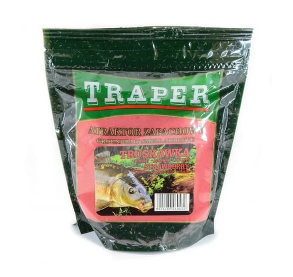 Groundbait-tillsats TRAPER Atraktor Strawberry 250g