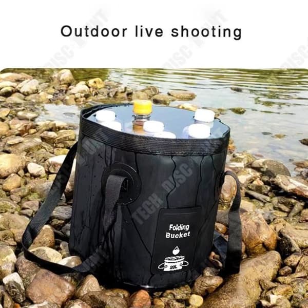 TD® Fiskehink Blötläggningshink Utomhusvikbar Bärbar Camping Picknickhink