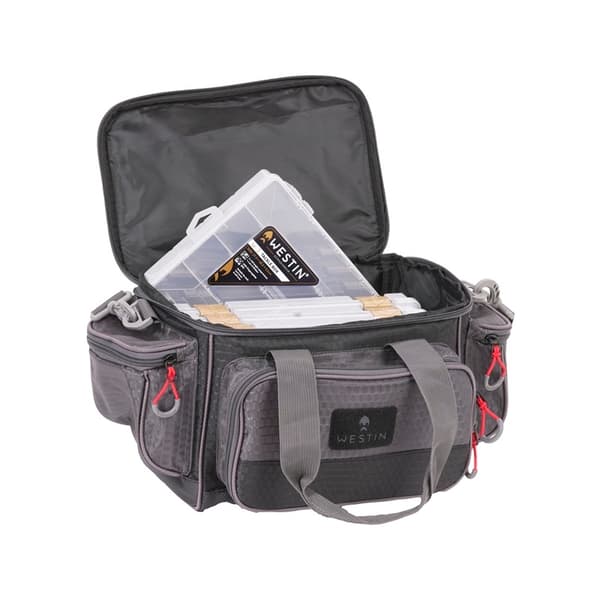 Westin W4 Fiskeväska Inkl. 4 Betesboxar, Small Titanium Black