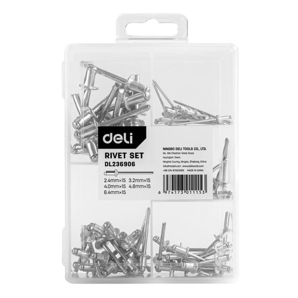 Nittesæt Deli Tools EDL236906 (75 stk)