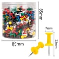 Miniatyrbild 3 av 4: TD® Box med 200 flerfärgade trycknålar för korkskiva - Multifunktionella trycknålar Hem, skola, kontor...