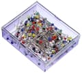 Miniatyrbild 1 av 4: Pushpin - Prym pin - PRYM029217 - 029217 Glashuvudstift, 0,60 x 30 mm, Flerfärgad, 20g, Kort med kartong