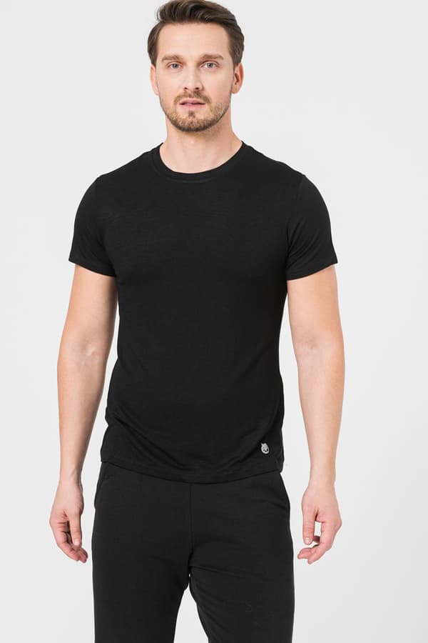 TRICOU CASUAL BAMBUS B BLACK-XL