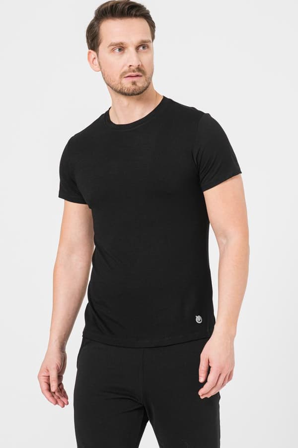 TRICOU CASUAL BAMBUS B BLACK-S