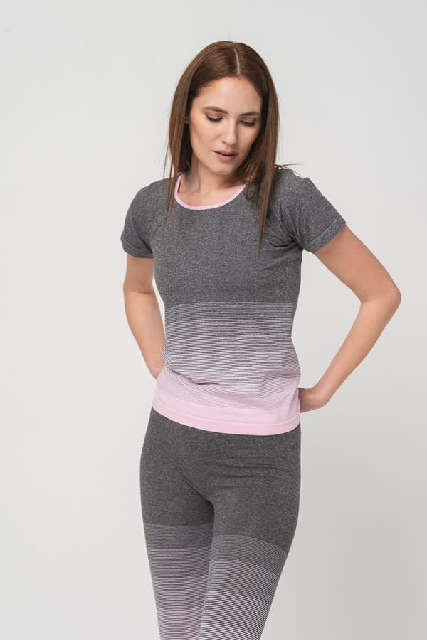 TRICOU PEGAS GREY PINK-XS