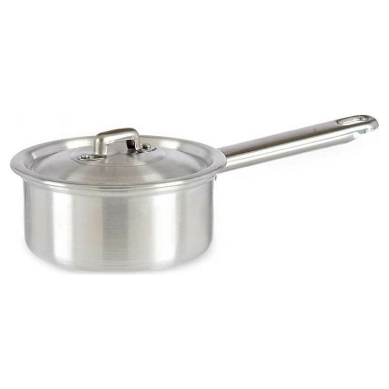 Kastrull med lock Silvrig Aluminium 0,6 L (14 x 8 x 27 cm)