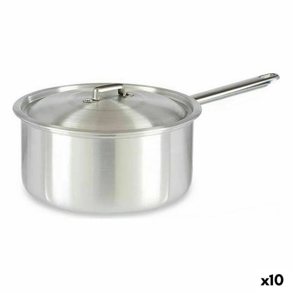 Kastrull med lock Kinvara 100022 Silvrig Aluminium 4 L 24,5 x 12 x 41 cm (10 antal)