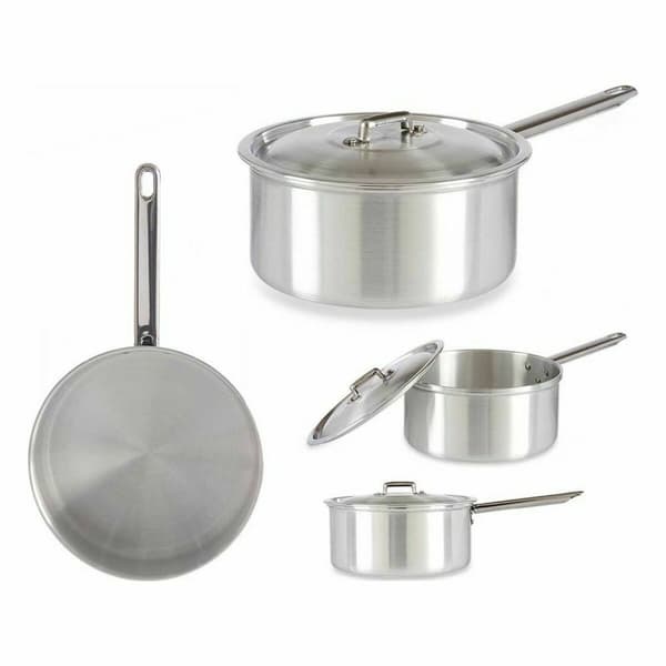 Kastrull med lock Kinvara 100021 Silvrig Aluminium 3 L 22 x 12 x 38 cm (10 antal)