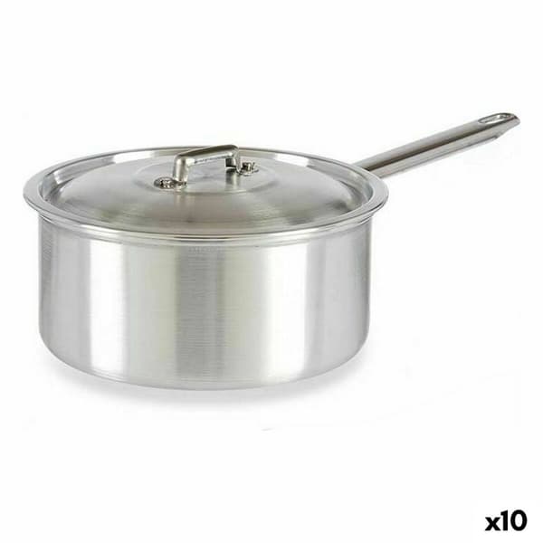 Kastrull med lock Kinvara 100021 Silvrig Aluminium 3 L 22 x 12 x 38 cm (10 antal)
