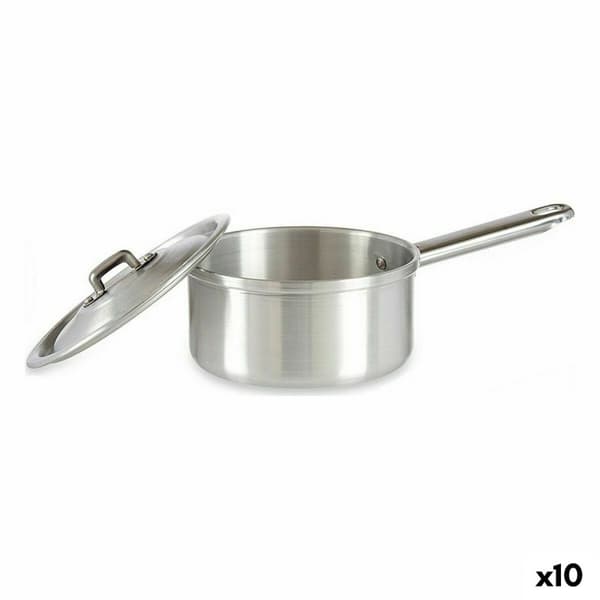 Kastrull med lock Kinvara 100018 Silvrig Aluminium Ø 14 cm 1 L (10 antal)