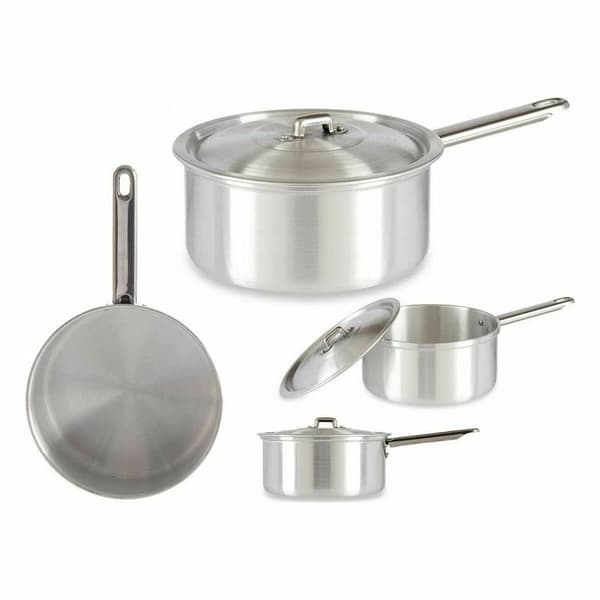 Kastrull med lock Kinvara 100020 Silvrig Aluminium 2 L 20 x 12 x 35,5 cm (10 antal)