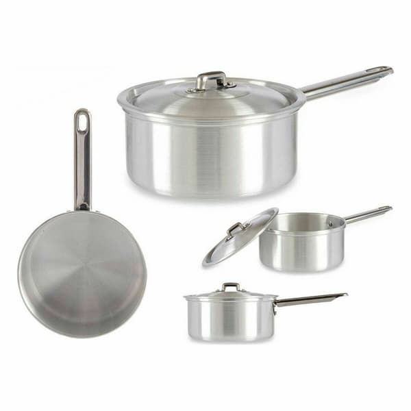 Kastrull med lock Kinvara 100019 Silvrig Aluminium Ø 16 cm 1,5 L (10 antal)