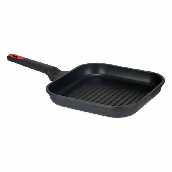 Räfflad stekpanna Kinvara 77781 Svart Aluminium Bakelit 28 x 28 cm (6 antal)