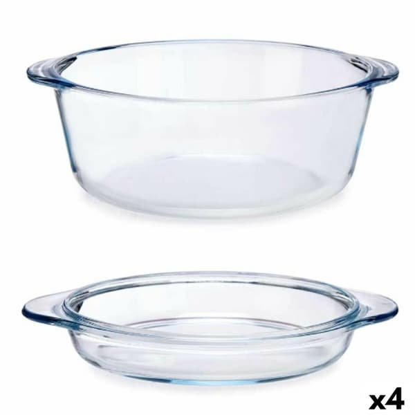 Kastrull med lock Pasabahce 1017138-59003 Transparent 2,1 L (4 antal)