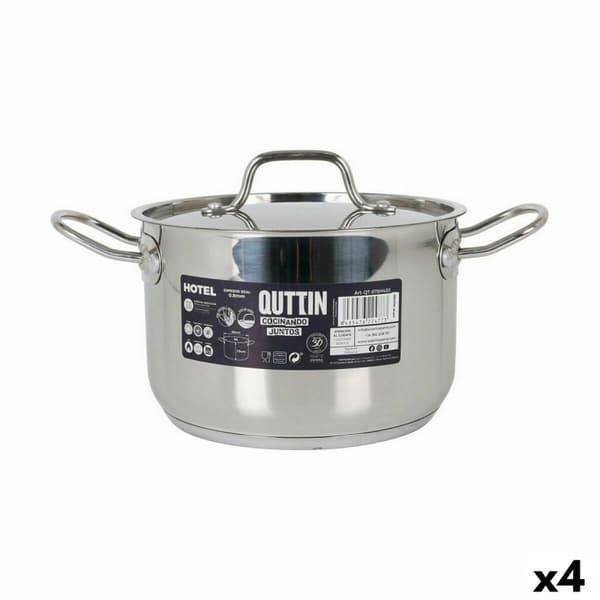 Gryta med lock Quttin Hotel Stål ø 20 x 13 cm (4 antal)