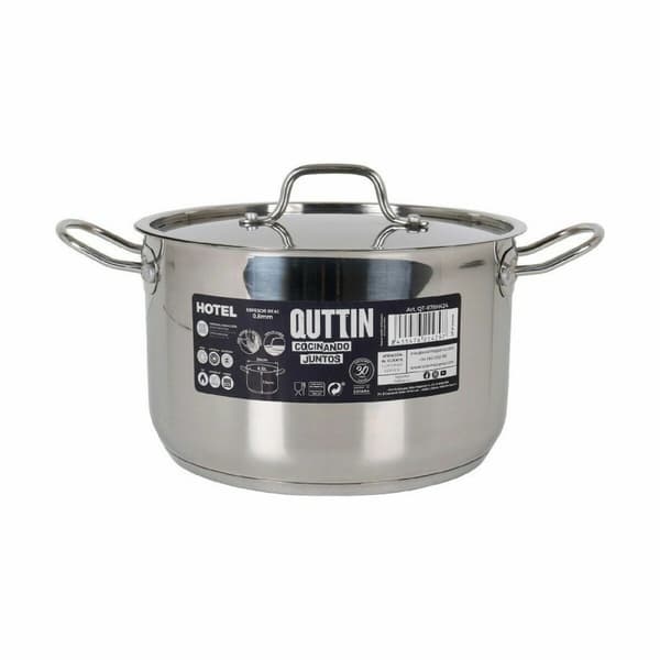 Gryta med lock Quttin Hotel Stål ø 24 x 15 cm (2 antal)