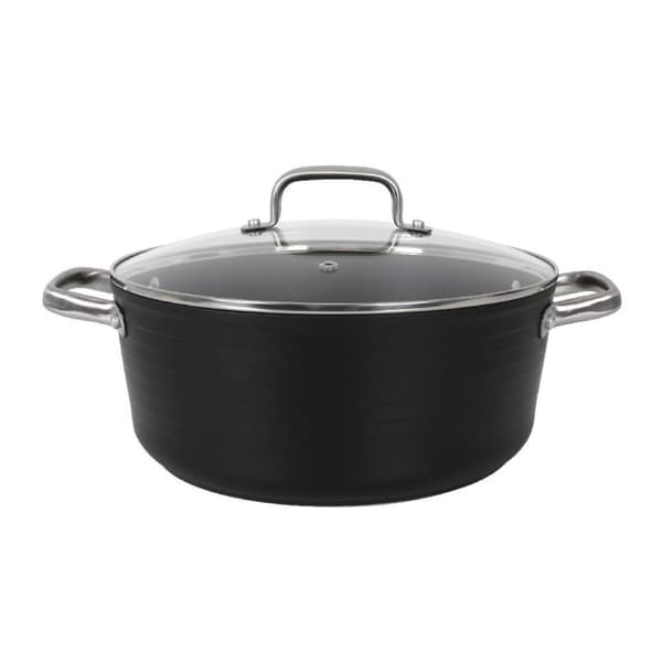 Kastrull med glaslock Quttin Spiral Ø 28 cm Smitt aluminium (2 antal)