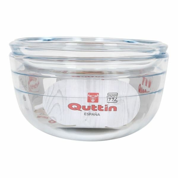Kastrull med lock Quttin 63095 Glas 33 x 20 x 13 cm (3L + 1L)