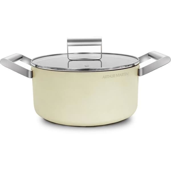 Stockpot - ARTHUR MARTIN - AM0063 - 20 cm med lock - Smidd aluminium - Alla värmekällor inklusive induktion + ugn