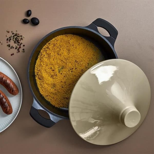 Tajinkärl - CMP - PARIS - D28 - Keramik - Induktionskompatibel - Grå
