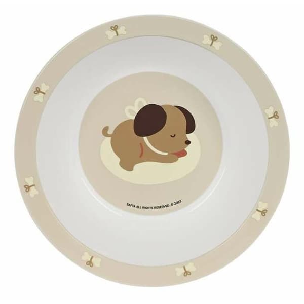 Children's dish set Safta Polyurethane Beige Puppy 4 Pieces
