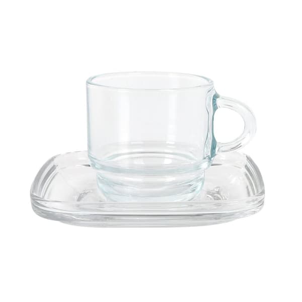 Set of 6 Cups with Plate LAV Cozy 90 ml (6 Units)