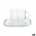 Miniatyrbillede 1 af 7: Set of 6 Cups with Plate LAV Cozy 90 ml (6 Units)