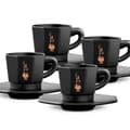 Miniatyrbillede 2 af 4: Piece Coffee Cup Set Bialetti 700000671 Black Porcelain 75 ml
