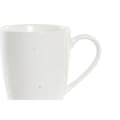 Miniatyrbillede 2 af 4: 4 Piece Mug Set DKD Home Decor White Natural Rubber wood Stoneware 300 ml 19 x 13 x 31 cm
