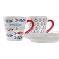 Pikkukuva 3 / 4: Piece Coffee Cup Set DKD Home Decor Multicolour Metal Stoneware 130 ml
