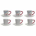 Pikkukuva 1 / 4: Piece Coffee Cup Set DKD Home Decor Multicolour Metal Stoneware 130 ml