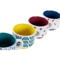 Miniatyrbillede 3 af 4: Piece Coffee Cup Set DKD Home Decor Yellow Blue Multicolour Turquoise Maroon Metal Stoneware 150 ml