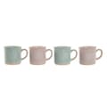 Miniatyrbillede 1 af 4: 4 Piece Mug Set Home ESPRIT Blue Pink Stoneware 355 ml 9,7 x 7 x 9,2 cm