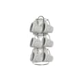 Miniatyrbillede 1 af 3: Set of Mugs with Saucers DKD Home Decor White Metal Stoneware 90 ml 8 x 6 x 6 cm 11 x 11 x 2 cm