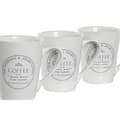 Miniatyrbillede 2 af 3: Set of Mugs with Saucers DKD Home Decor White Metal Stoneware 300 ml 14 x 14 x 31 cm 12,5 x 9,5 x 10,5 cm (5 Pieces)