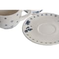 Miniatyrbillede 4 af 4: Set of Mugs with Saucers DKD Home Decor Blue White Metal Dolomite 180 ml 20 x 18 x 20 cm