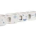 Miniatyrbillede 3 af 3: Piece Coffee Cup Set DKD Home Decor Blue White Metal Dolomite 260 ml