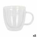 Miniatyrbillede 1 af 2: Set of Mugs Santa Clara Borosilicate Glass 150 ml Thermal 2 Units (2 Pieces)